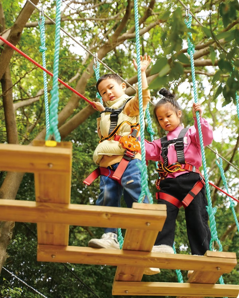Outdoor Adventure Course - Colorfulnets Customized Adventure Rope Course Amusement