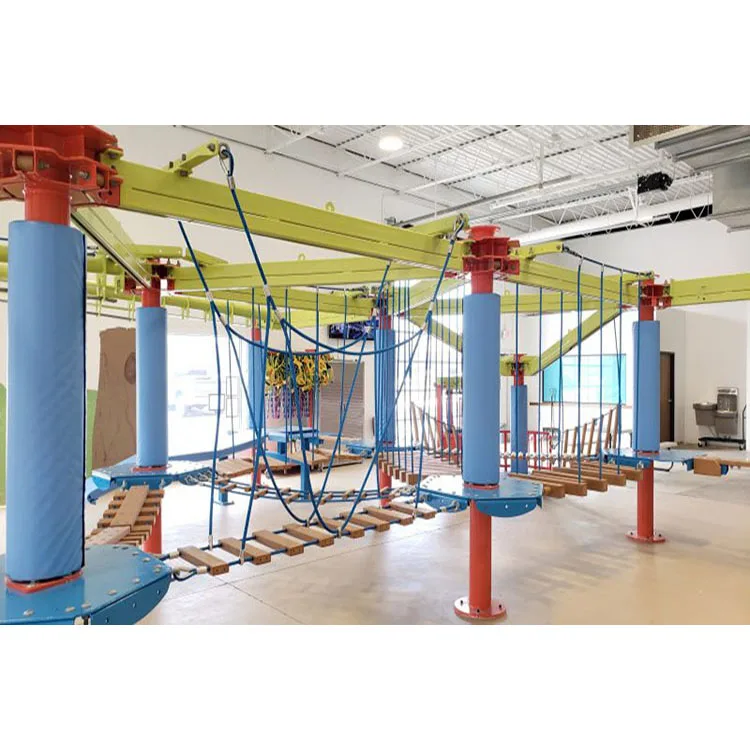 Outdoor Adventure Course - Rope Course Construction Climbing Net Playground