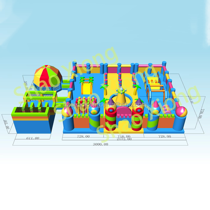 Commercial Inflatable Trampoli - Outdoor Adventure Course review and price